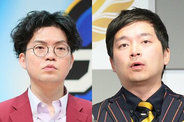 ヤーレンズ・出井隼之介(左)と、ウエストランド・河本太