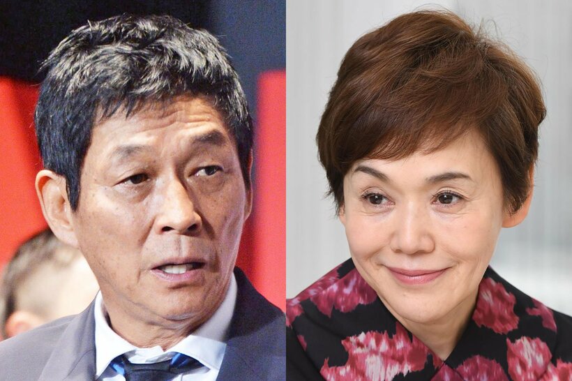 明石家さんま(左)と大竹しのぶ