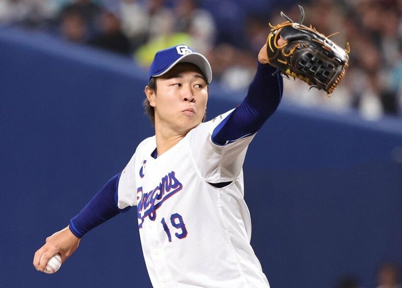 阪神戦に登板した高橋宏斗