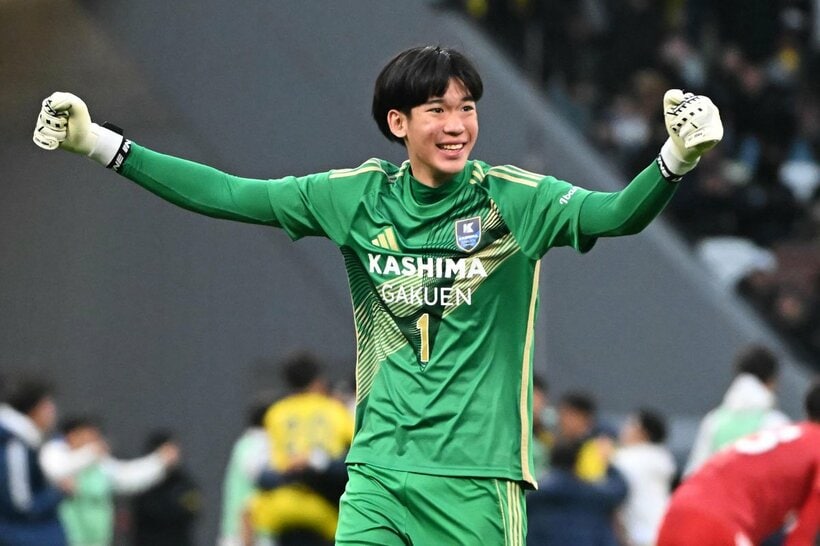 決勝でも存在感を見せた鹿島学園のＧＫプムラピー・スリブンヤコ