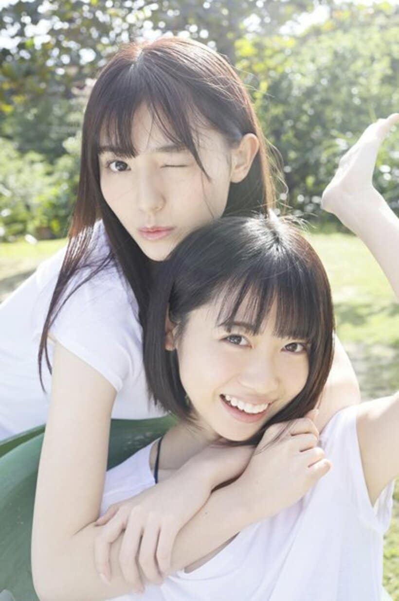  「週刊プレイボーイ３＆４号」に登場する「26時のマスカレイド」の来栖りん（手前）と吉井美優（C）桑島智輝／週刊プレイボーイ