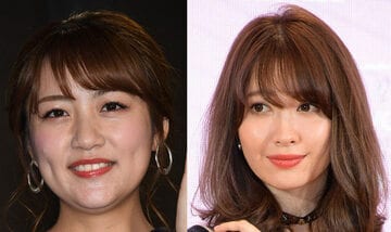  高橋みなみ（左）と小嶋陽菜