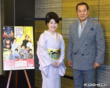  公演の意気込みを語った川中（左）と松平