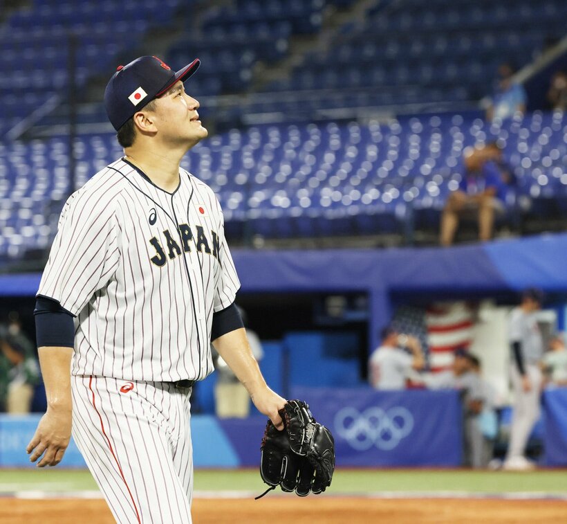  ４回に突如崩れ、渋い表情の楽天・田中将