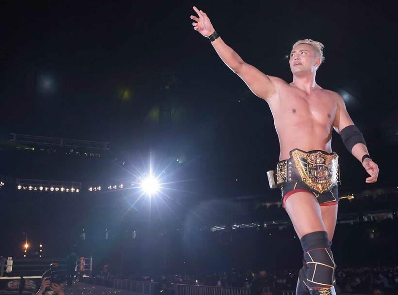  オカダの願いは「猪木さんに今の新日本を見てもらいたい」だ（東スポWeb）