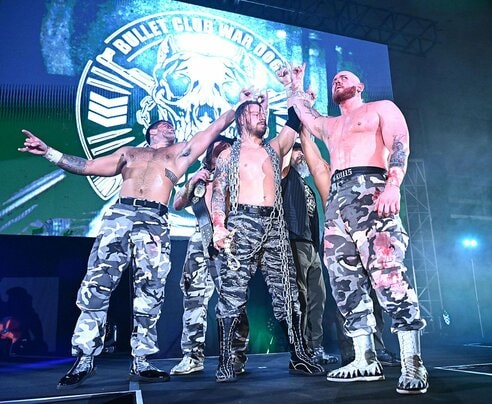 新日本】H.O.TがWDとの金網戦に敗れバレットクラブ追放 EVIL