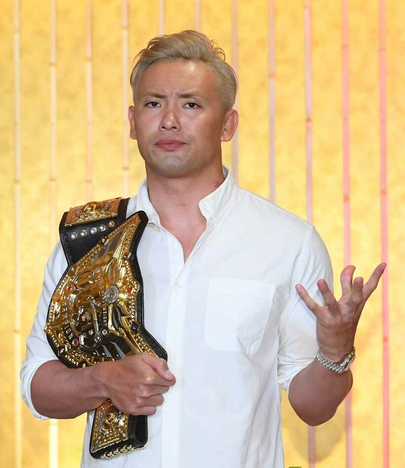  オカダはＩＷＧＰ世界王者として米ＡＥＷとの合同興行に臨む覚悟だ（東スポＷｅｂ）