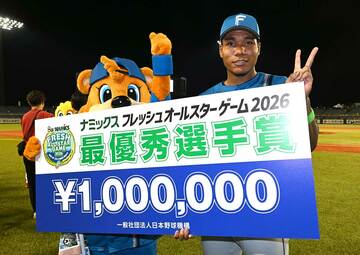 MVPに輝いた日本ハム・エドポロケイン