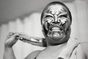 長与千種に敗れ丸刈りになったダンプ松本（８６年１１月）