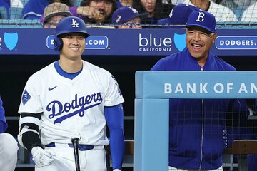 大谷とロバーツ監督