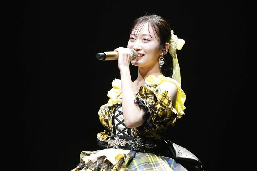 卒業コンサートで感謝の思いを伝えたNMB48・川上千尋（©NMB48）
