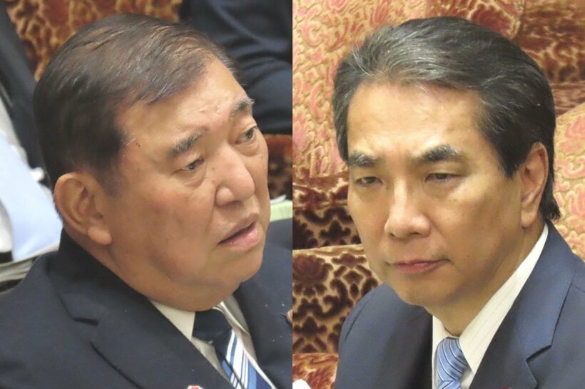 石破首相と更迭された江藤農水相