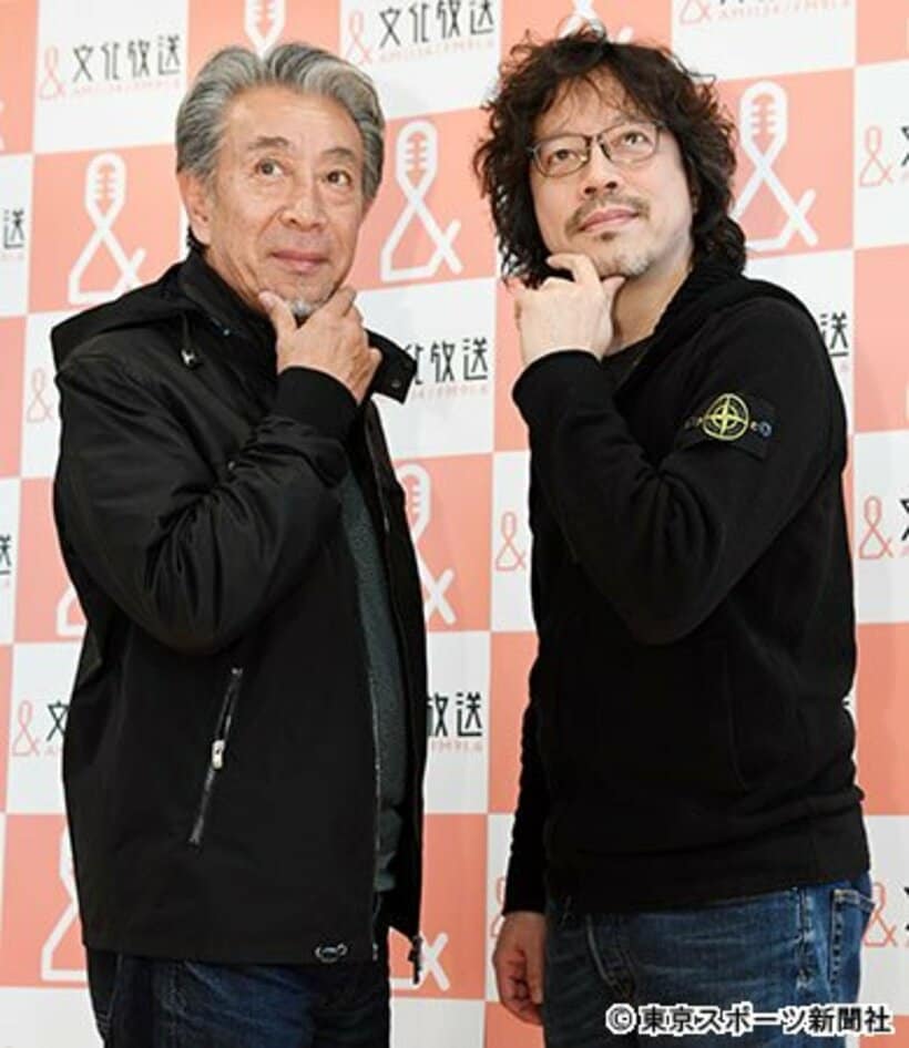 高田純次（左）と浦沢直樹