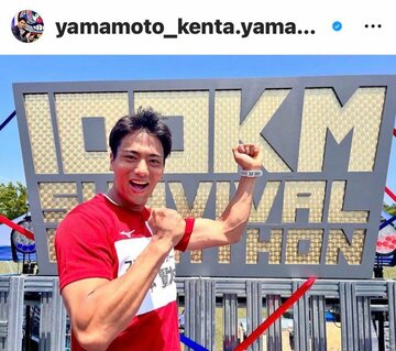 山本賢太アナ（インスタグラムから@yamamoto_kenta.yamaken）