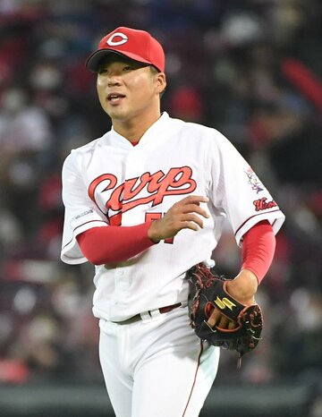  プロデビュー戦を１回無失点に抑えた広島・田中法