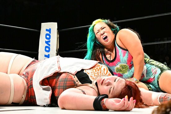 巨体の若手・Chika(下)をなんとか下した橋本千紘