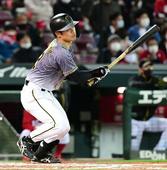  ７回に同点打を放った阪神・坂本（東スポWeb）