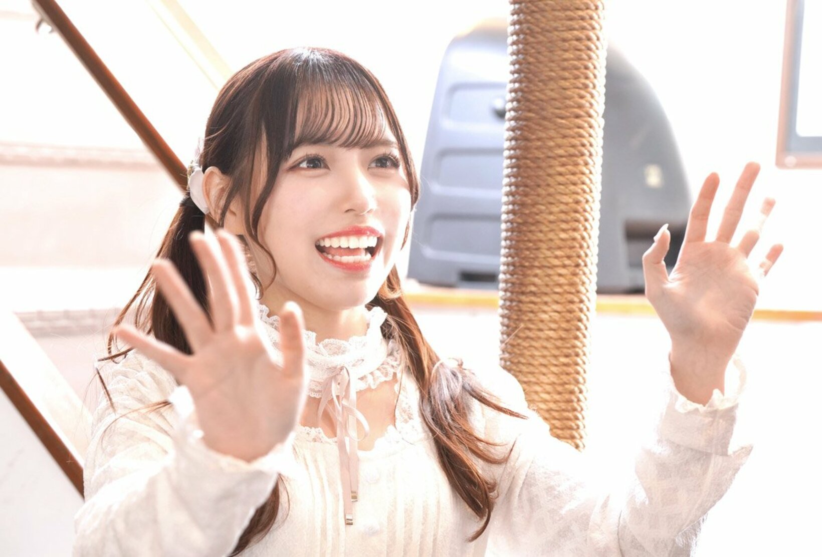 元ＳＴＵ４８の岩田陽菜が生誕祭＆カレンダー発売記念イベントを豪華クルーズ船で開催した（撮影：木村智哉）