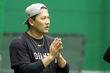 雨天練習場で調整した田中将大