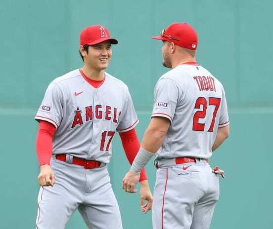 エンゼルス在籍時の大谷翔平とマイク・トラウト