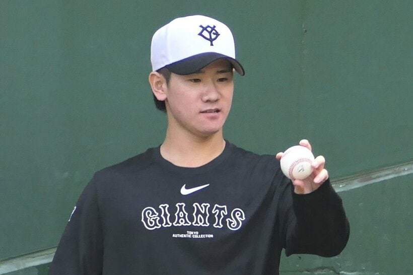 「ロンリー自主トレ」決行中の巨人・井上温大