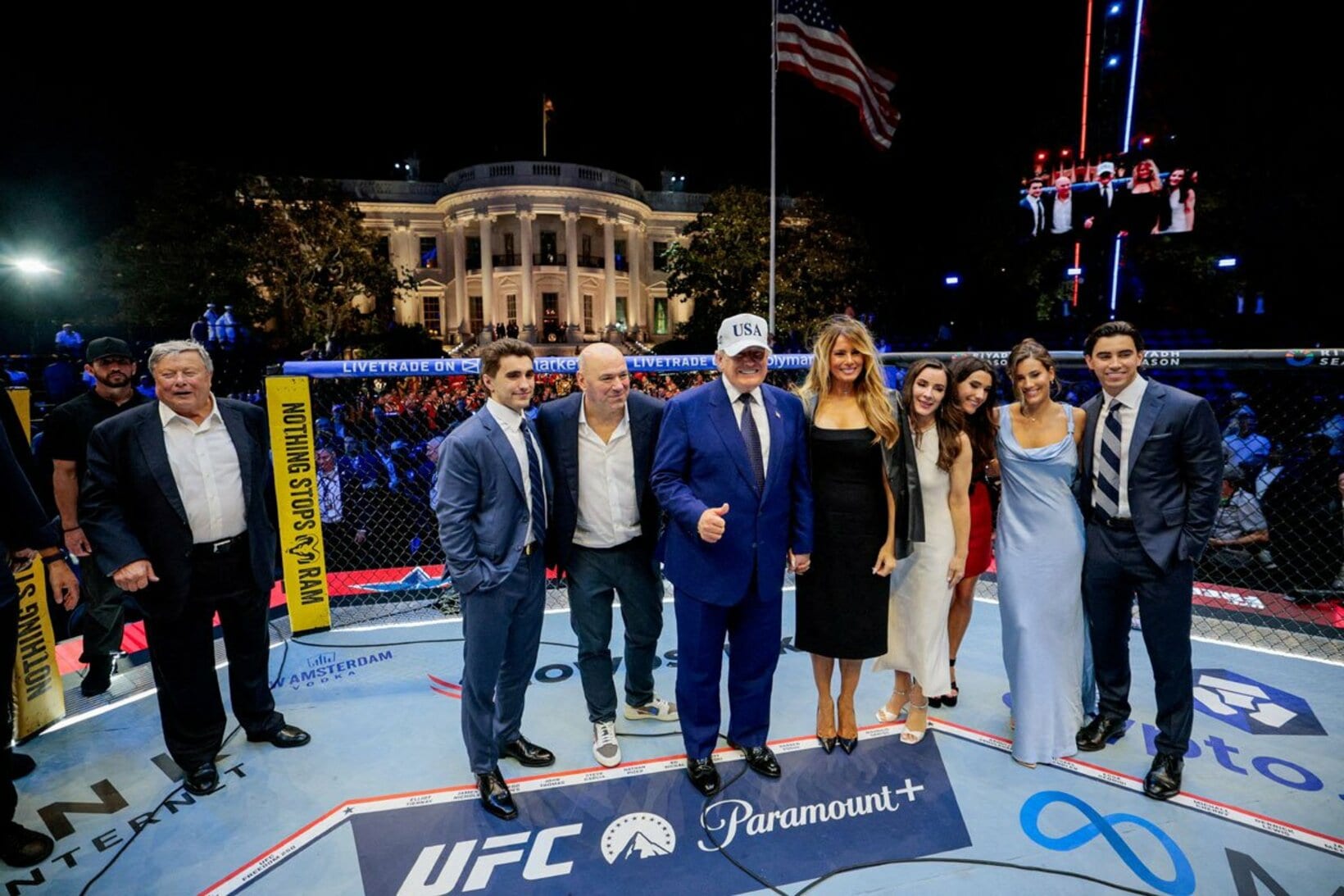 ホワイトハウスで開催されたＵＦＣイベント（ロイター）