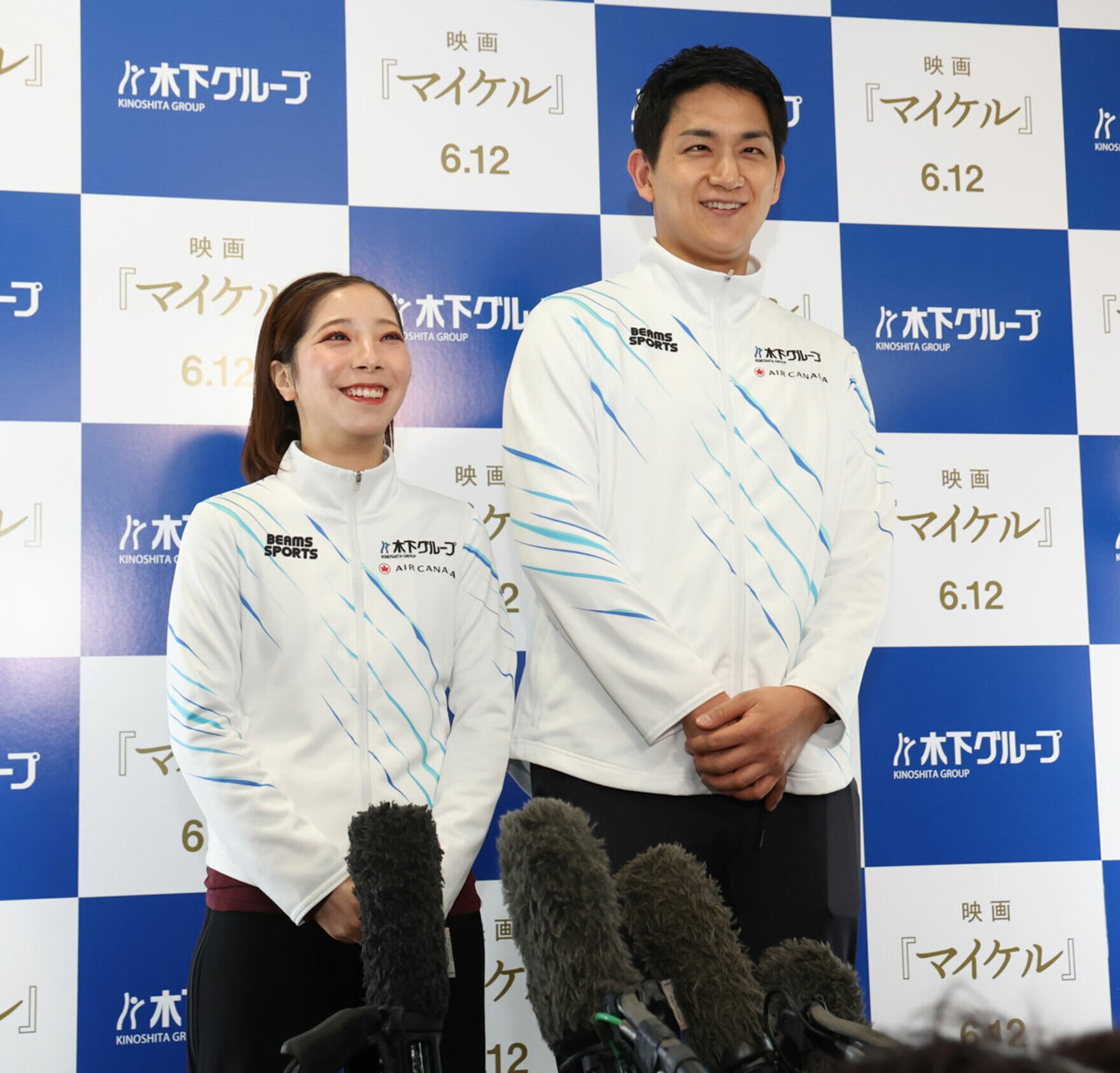 新アイスショーについて語った三浦璃来(左)と木原龍一