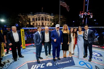 ホワイトハウスで開催されたＵＦＣイベント（ロイター）