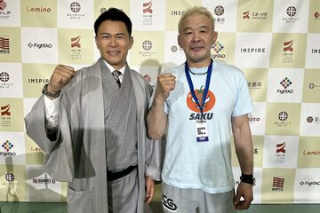 須藤元気（左）と桜庭和志（©QUINTET）
