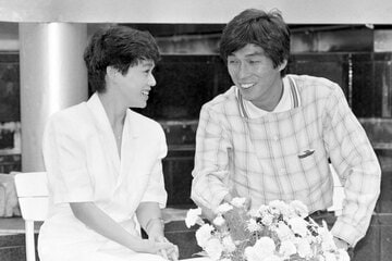 若かりし頃のさんまと大竹しのぶ（１９８８年）