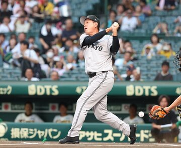 レジェンド打者記念打席に立った原辰徳氏