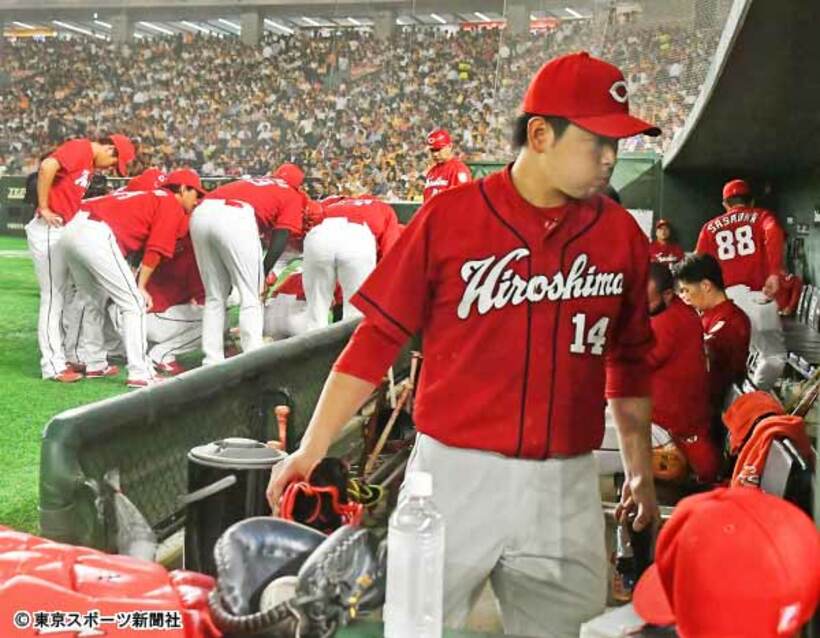  大炎上となってしまった大瀬良