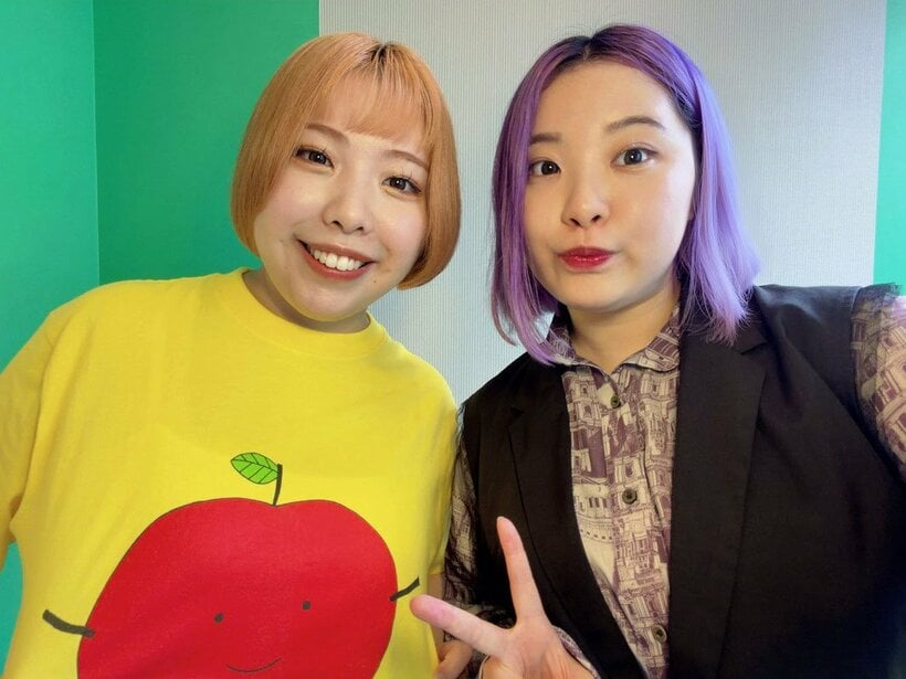 「てんてこちゃん」のられるれいな（右）とかきくけい