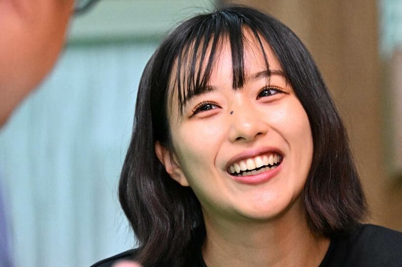 インタビューに答える滝川聖奈