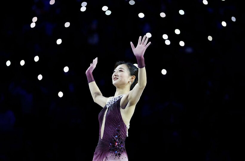 ４度目の世界選手権制覇で現役生活に幕を下ろす坂本花織（ロイター）