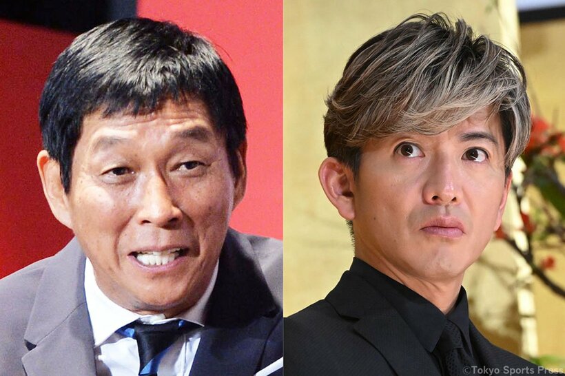 今年も共演が発表された明石家さんま(左)と木村拓哉