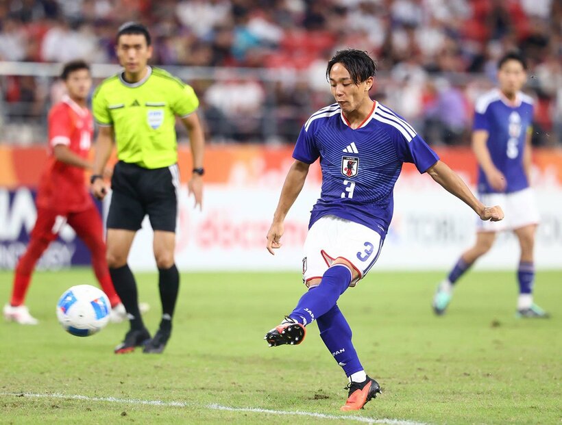 タイ戦でゴールを決めた小杉啓太