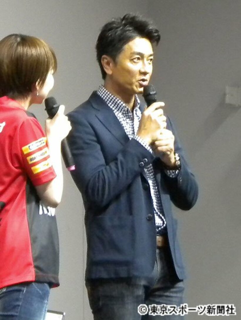  トークショーを行った原田龍二