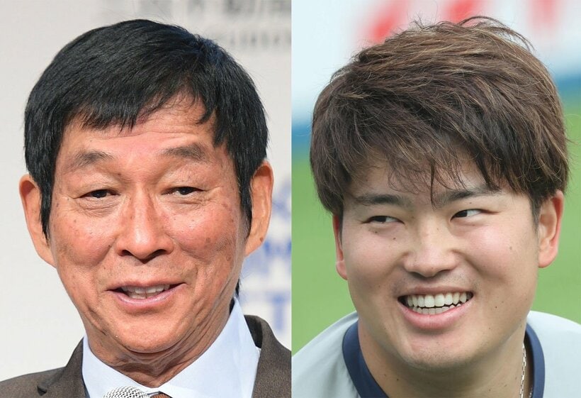 左からさんま、村上