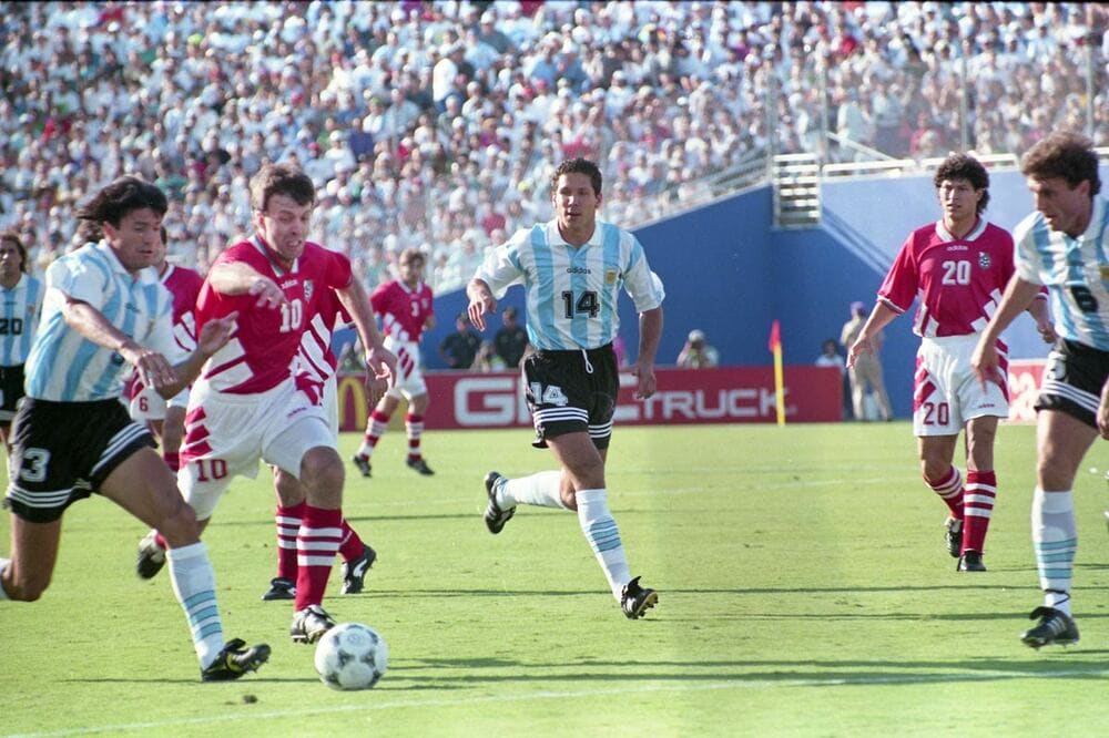 マラドーナ不在でブルガリア戦を迎えたアルゼンチン代表（1994年6月30日）