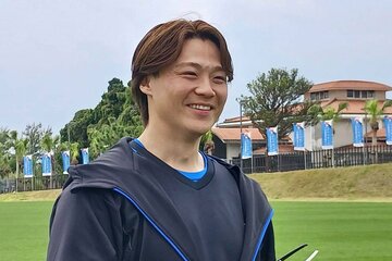 指名打者出場に意欲を燃やす山崎