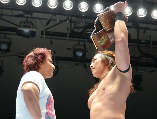 海野翔太(左)に宣戦布告した竹下幸之介