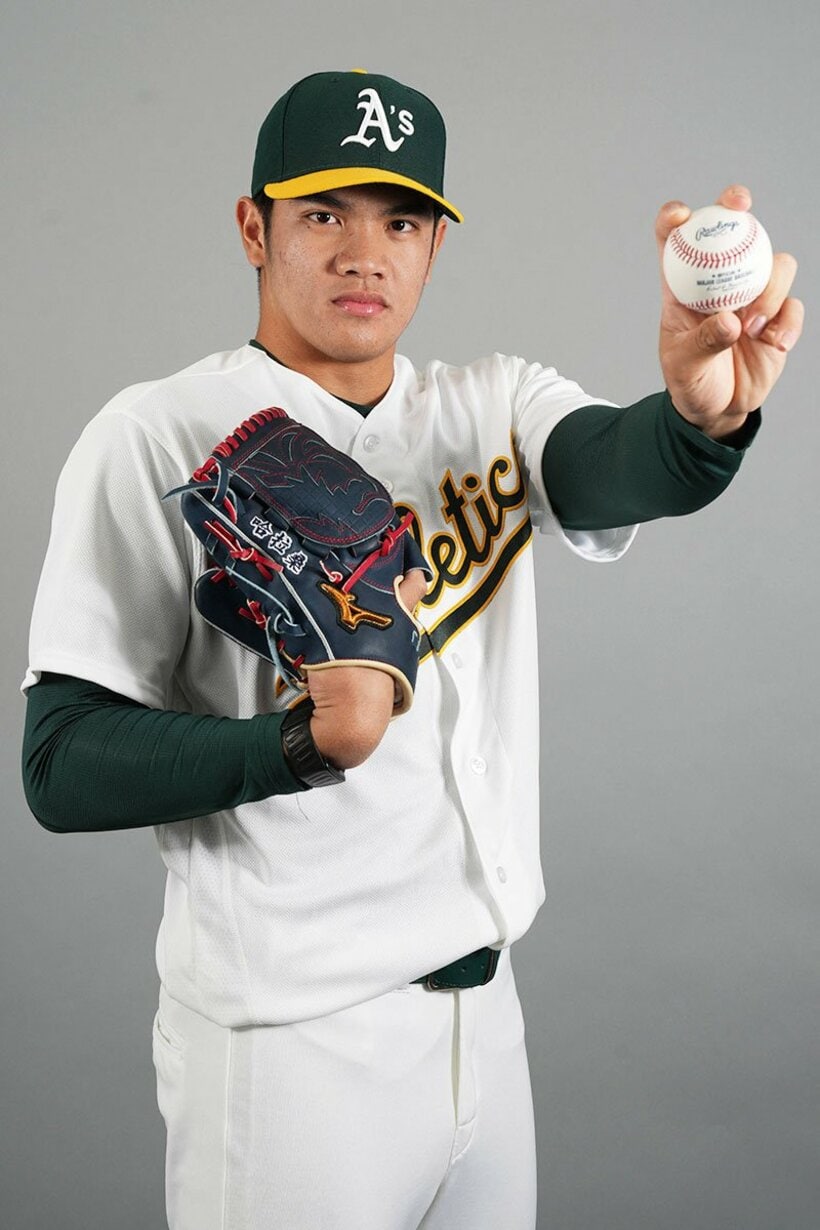 アスレチックス傘下に所属する台湾代表の林維恩（ロイター）