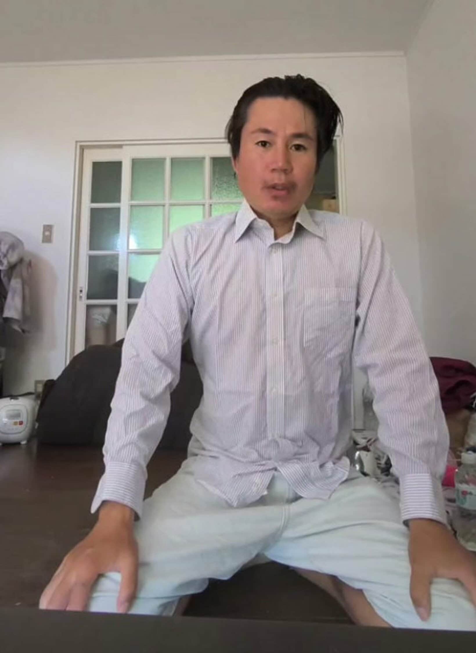 謝罪した新西悠太容疑者