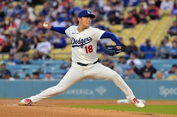 マーリンズ戦に先発した山本由伸（ロイター）