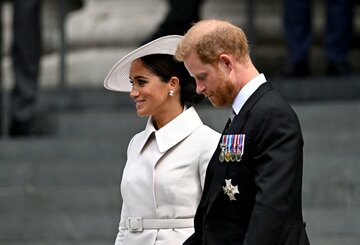  メーガン妃とヘンリー王子（ロイター）