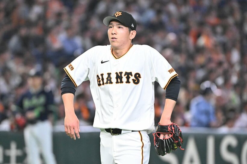 久々の一軍登板で、やや緊張の面持ちだった巨人・戸郷翔征