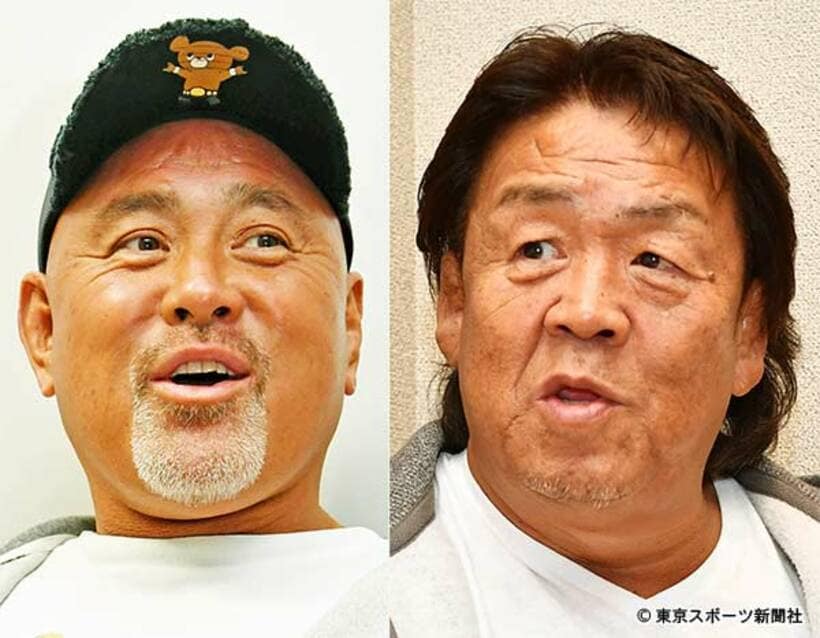  オンライン飲み会を開催した長州（右）と武藤