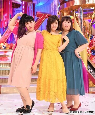  ３時のヒロイン（左からゆめっち、福田麻貴、かなで）