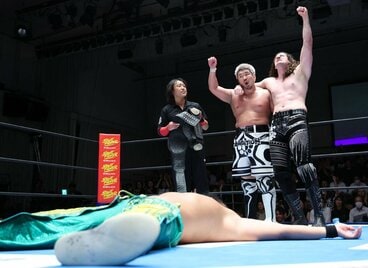 IWGPタッグ王座を獲得したYuto―Ice、OSKAR組